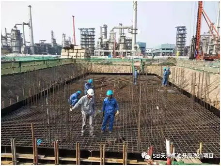 中国石化工程建设公司天津炼油升级改造土建开始施工